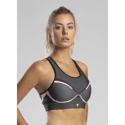 Stanik Sportowy BRA 013 TrecGirl Opti Pink-Grey