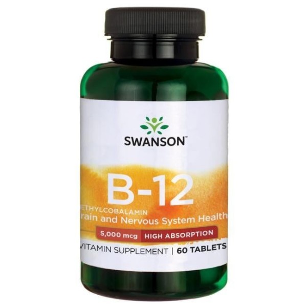 Methylcobalamin High Absorption Vitamin B12 5mg 60tab. do ssania Methylcobalamin High Absorption Vitamin B12 5mg 60tab. do ssania