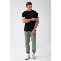 Czarny T-shirt męski TW BASIC TSHIRT 181 M BLACK