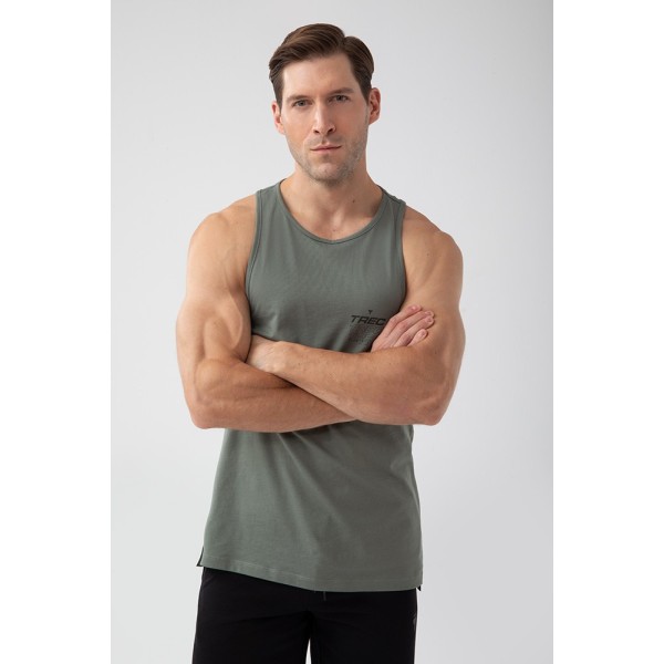 Zielony tank top męski TW BASIC TANK TOP 180 M GREEN Zielony tank top męski TW BASIC TANK TOP 180 M GREEN