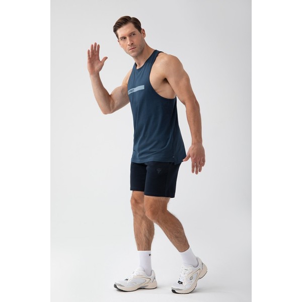 Granatowy tank top męski TW BASIC TANK TOP 181 M NAVY Granatowy tank top męski TW BASIC TANK TOP 181 M NAVY
