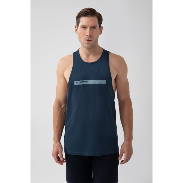 Granatowy tank top męski TW BASIC TANK TOP 181 M NAVY Granatowy tank top męski TW BASIC TANK TOP 181 M NAVY