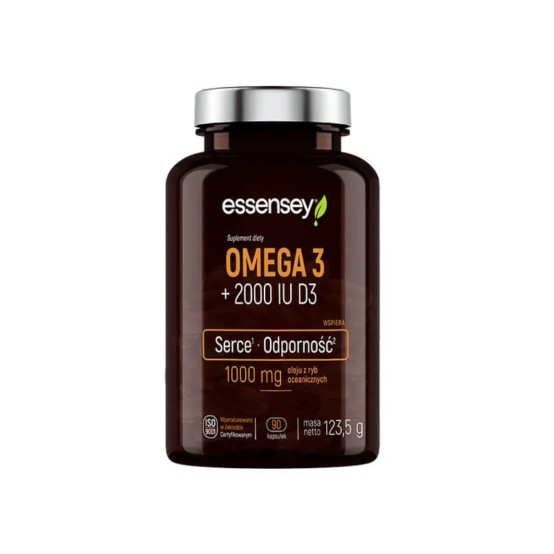 Omega 3 + 2000 IU D3 90kaps.