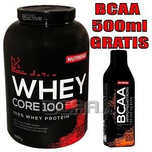 Nutrend Whey Core 100 + BCAA Mega Strong 2250g + 500ml  1/1