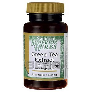 Swanson Green Tea Extract 500mg 60kaps. 1/1
