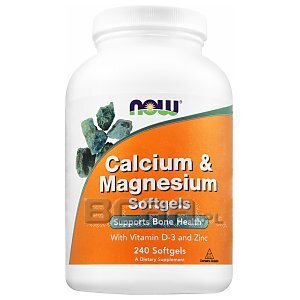 Now Foods Calcium & Magnesium with Vitamin D and Zinc 240kaps. 1/2