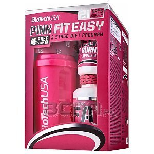 BioTech USA Pink Fit Easy Kit 120kaps + 90kaps + 21 x 30g + Shaker 500ml 1/1