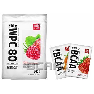 100% LABS Elite WPC 80 Instant + BCAA XPRO 700g+20x10g  1/5