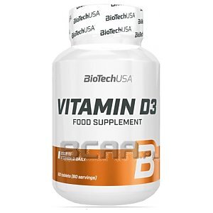 BioTech USA Vitamin D3 50mcg 60tab. 1/1
