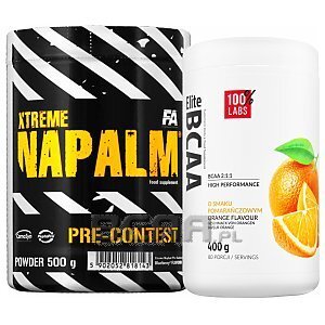 Fitness Authority Xtreme Napalm Pre-Contest + 100% LABS Elite BCAA 500g+400g  1/1
