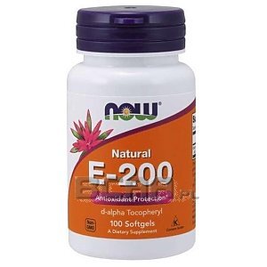 Now Foods Vitamin E-200 Natural 100softgels 1/1