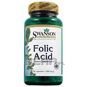 Swanson Folic Acid 250kaps. 1/1