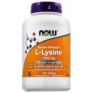 Now Foods L-Lysine 1000mg 100tab. [promocja] 1/2