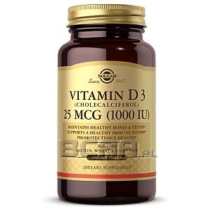 Solgar Vitamin D3 1000IU 250kaps. 1/1