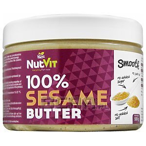 NutVit 100% Sesame Butter Smooth 500g Wyprzedaż! 1/1