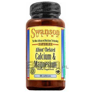 Swanson Albion Chelated Calcium & Magnesium 60kaps. 1/1