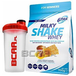 6Pak Nutrition Milky Shake Whey + Shaker GRATIS! 700g+700ml [promocja] 1/1