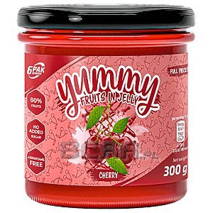 6Pak Nutrition Yummy Fruits in Jelly 300g Cherry 1/1
