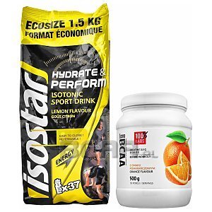 Isostar Hydrate & Perform Koncentrat + 100% LABS Econo BCAA 1500g+500g  1/4
