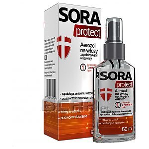 SORA Protect Aerozol na włosy zapobiegający wszawicy 50ml 1/1