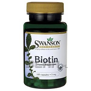 Swanson Biotin 5mg 100kaps. 1/1