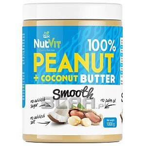NutVit 100% Peanut + Coconut Butter Smooth 1000g 1/1