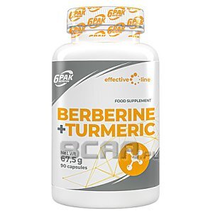 6Pak Nutrition Effective Line Berberine + Turmeric 90kaps. 1/1