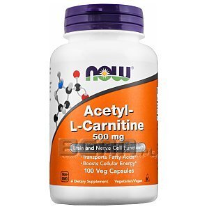 Now Foods Acetyl-L-Carnitine 500mg 100kaps. 1/2
