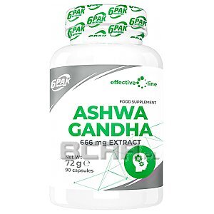 6Pak Nutrition Effective Line Ashwagandha 90kaps. 1/1