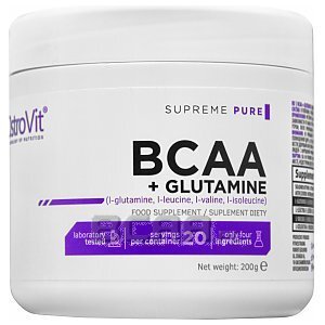 OstroVit Supreme Pure BCAA + Glutamine 200g  1/2