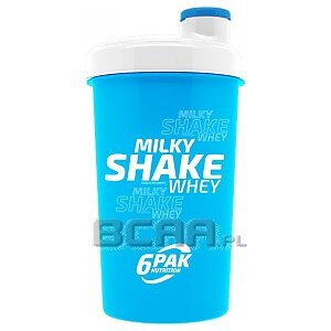 6Pak Nutrition Shaker Milky Shake Whey Neon Blue 700ml 1/1