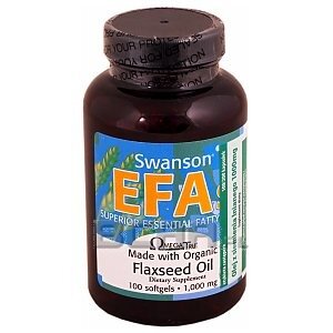 Swanson EFA`s Flaxseed Oil 100kaps. 1/1