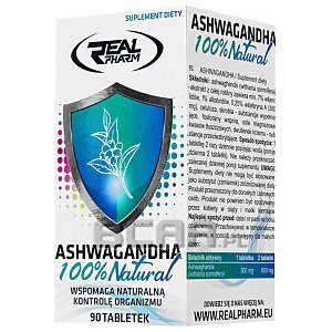 Real Pharm Ashwagandha 100% 90tab. 1/3