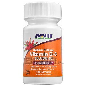 Now Foods Vitamin D3 10000IU 120kaps 1/1