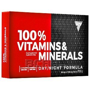 Trec 100% Vitamins & Minerals darmowy gratis do zamówienia za 300zł 60kaps. 1/3