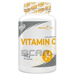 6Pak Nutrition Effective Line Vitamin C 90kaps. 1/1