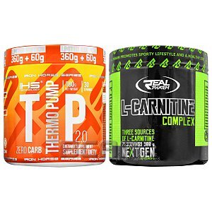 Iron Horse Series Thermo Pump + Real Pharm L-Carnitine Complex 360g+300g  1/3