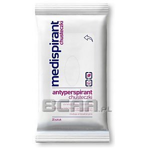 Medispirant Antyperspirant chusteczki przeciwbakteryjne 20szt. 1/1