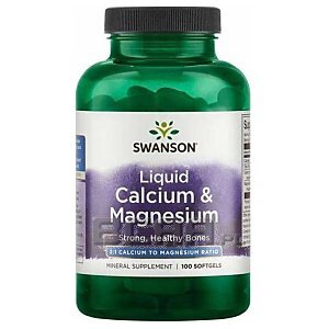 Swanson Liquid Calcium&Magnesium 100kaps.  1/1