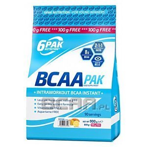 6Pak Nutrition BCAA Pak 800g+100g GRATIS! 1/1