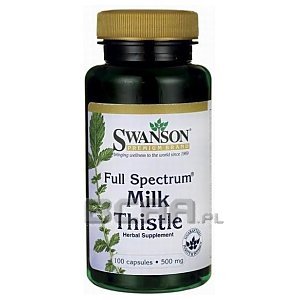 Swanson Full Spectrum Milk Thistle 500mg 100kaps. 1/1