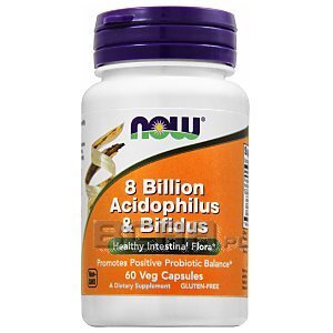 Now Foods 8 Billion Acidophilus & Bifidus 60kaps. [promocja] 1/2