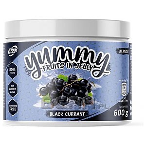 6Pak Nutrition Yummy Fruits in Jelly 600g Blackcurrant 1/1