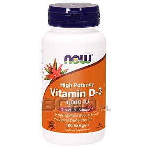 Now Foods Vitamin D3 1000IU 180kaps. 1/1