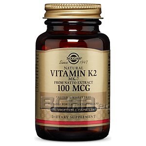 Solgar Natural Vitamin K2 MK-7 100mcg 50vkaps.  1/1