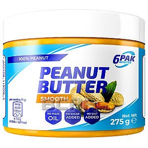 6Pak Nutrition Peanut Butter PAK Smooth 275g Wyprzedaż! 1/1