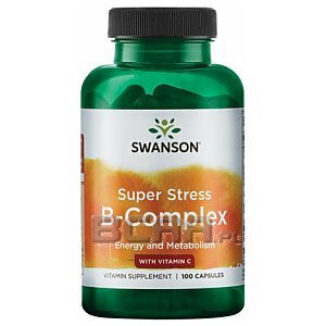 Swanson Super Stress B-Complex with Vitamin C 100kaps. 1/1