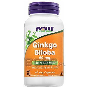 Now Foods Ginkgo Biloba 60kaps. 1/2