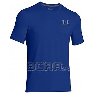 Under Armour Koszulka Męska Charged Cotton® Sportstyle Left Chest Logo T 1257616-400 niebieski 1/7