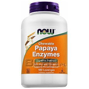 Now Foods Papaya Enzymes Chewable 180tab. 1/2